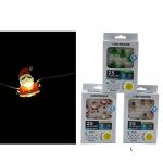 25 MicroLED Εσωτ. Χώρου Θερμό Λευκό Φως Διάφανο Καλώδιο Μπαταρίας 1m